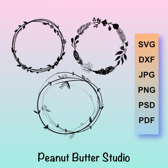 Download Wreath, Frames, Leaf, Leaves, Border, Svg, Dxf, Cut File ...