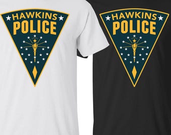 hawkins police department t shirt