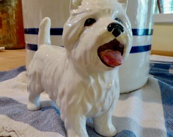West Highland White Terrier Ceramic Figurine: Is There Anything Cuter Than A Westie?