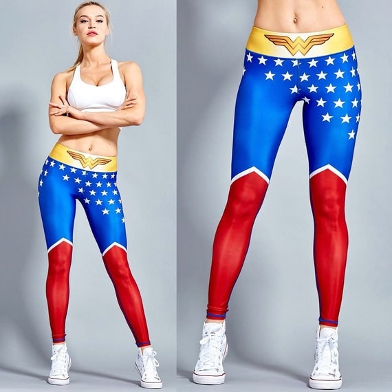 Simple Superhero workout tights with Comfort Workout Clothes