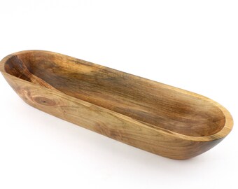 Dough Bowl-Ambrosia Maple Dough Bowl- Bread bowl - Fruit Bowl- Rustic Wooden Dough Bowl