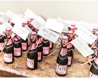 Champagne place card | Etsy