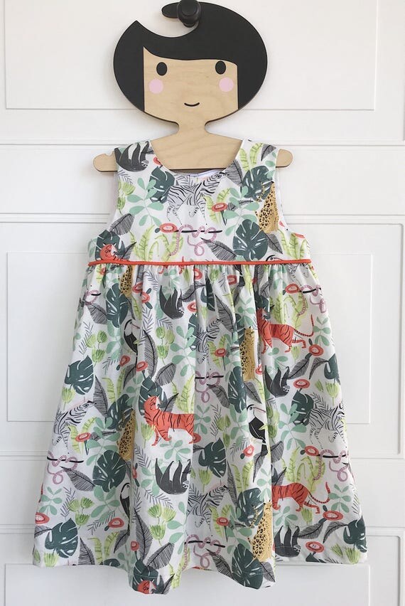 Jungle dress / toddler dress / Jungle / 2T / gift for toddler