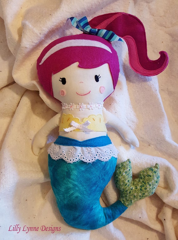 Mermaid Cloth Doll Sewing Pattern PDF Sewing Pattern Easy