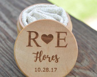 Ring Keepsake Box for Wedding Ceremony - Personalized - Ring Bearer Pillow Alternative