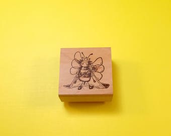 Queen BEE Wood Mount Rubber Stamp by PEDDLER'S PACK Stampworks 1995-1996