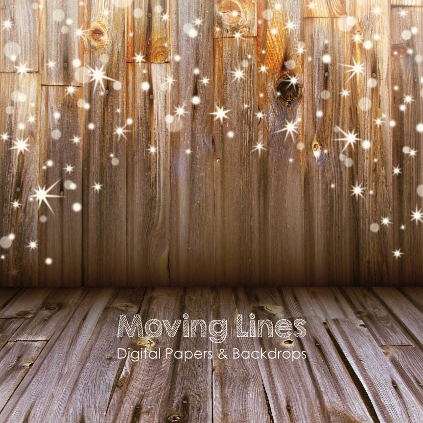 Christmas Stars Backdrop Baby Photography Back Drop Wood