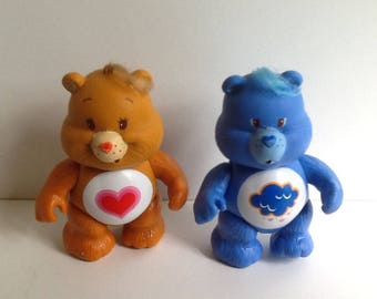 Vintage Kenner CARE BEARS Poseable Figures Original 1980s