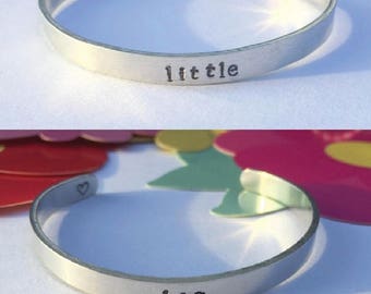 big little gift, Big Little Bracelet, Big Little Reveal, Sorority gift, Sister Gift, Big Little Sorority Jewelry, hand stamped, big little