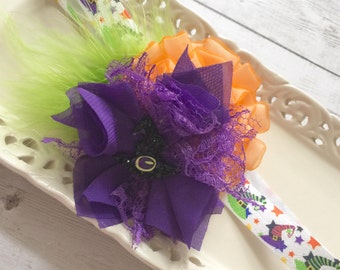 Baby Halloween Headband,Halloween Headband, Baby Headbands, Toddler Headbands, Baby Bow Headbands, Girls Halloween Headband, Baby Hair Bows