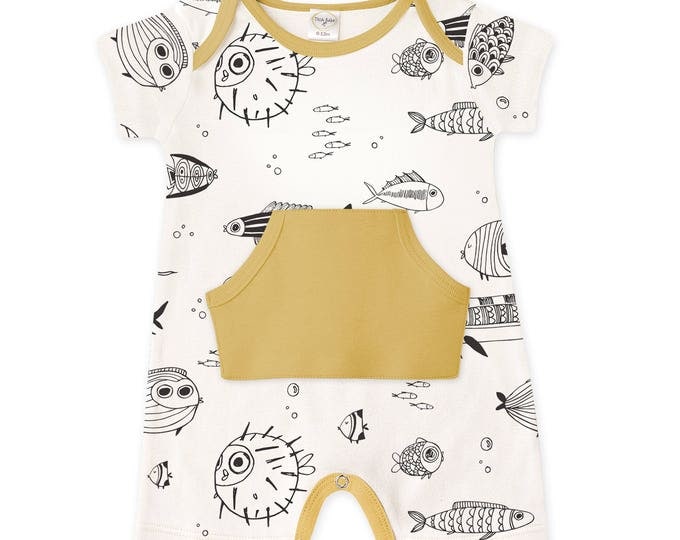 Tesa Babe Meadow Fields Bamboo Zipper Romper