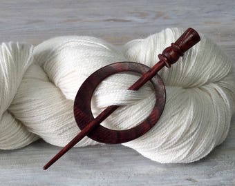 Knit Pro "Omega" Shawl Pin - Rose - Symfonie Range