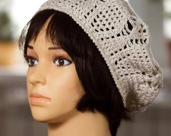Women's Hat / Summer Hat / Crochet Hat / Women's Beanie / Summer Beanie / Crochet Beanie / Handmade Beanie / Summer beret / Crochet beret