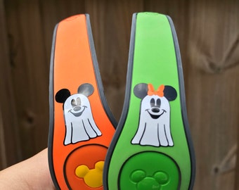 Halloween Mickey or Minnie Ghost Magic Band Decal