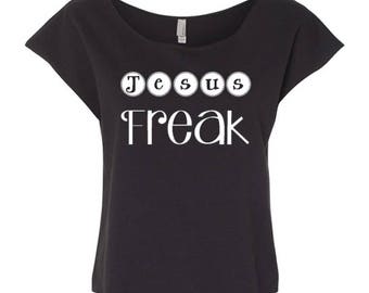Ladies christian jesus freak t-shirt
