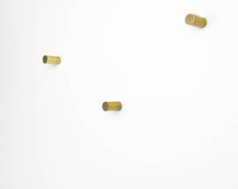 Brass Wall Pegs. Wall Hooks