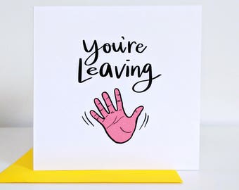 Funny goodbye card | Etsy