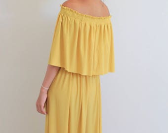  Mustard  yellow  bridesmaid  dress  Etsy UK 