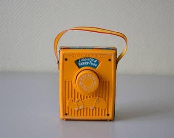 Vintage Fisher Price musical box / I whistle a happy tune / Baby lullaby / original edition from 1977s