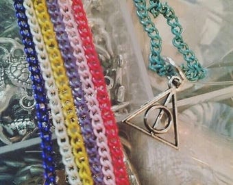 Deathly Hallows Necklace - Harry Potter Necklace - Hogwarts Necklace