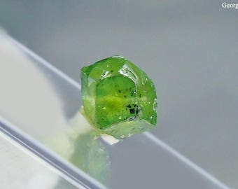 Rare Green Demantoid Andradite Garnet Crystal