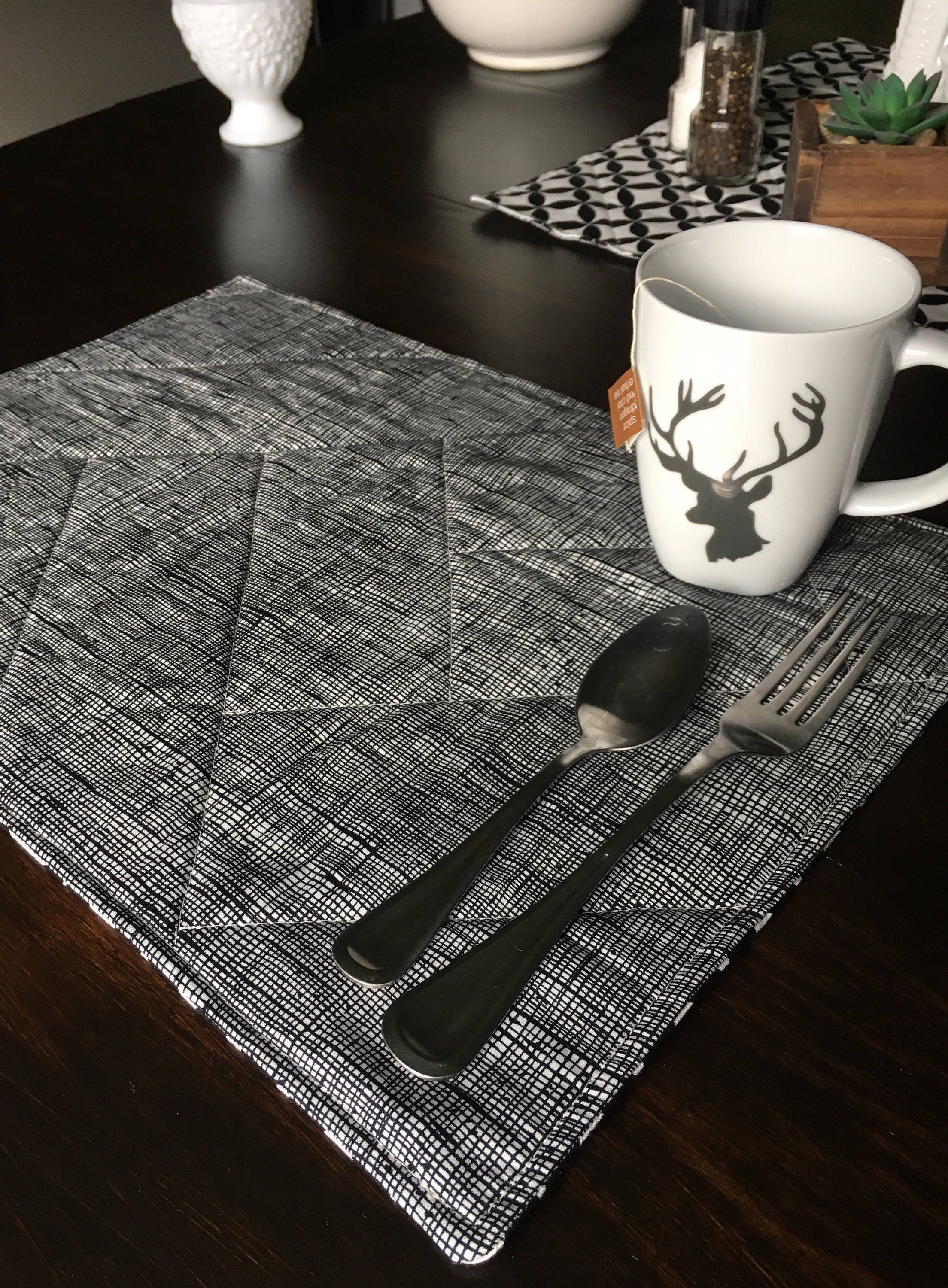 Modern Farmhouse Placemats quilted placemats farmhouse