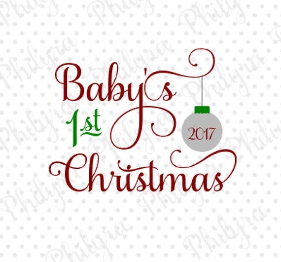 Download Baby 1st Christmas svg Christmas Svg Digital Cutting File