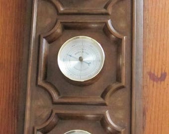 Vintage Springfield Weather Station Thermometer, Barometer, Humidity Gauge Meter