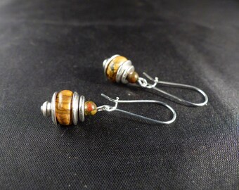 Retro earrings ~'~ Picasso stones ~' ~