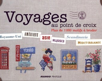 Voyages au point De croix/cross stitch designs/cross stitch charts/cross stitch embroidery patterns/pdf download/ebook/ondori asahi