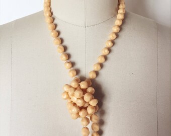 Long Strand of Peachy Vintage Beads