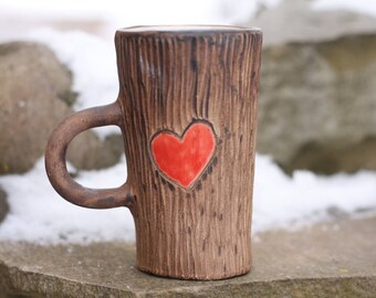Heart Mug Gift|for|Her His and hers Love Gift Romantic gift Valentines day gift boyfriend gift Love mug Valentines day decor Coffee mug Be