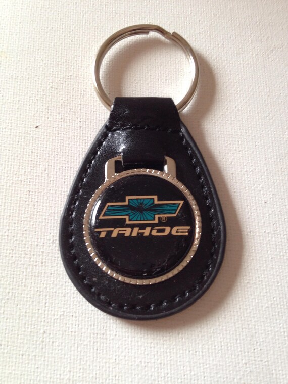 Chevy Tahoe Keychain Genuine Leather Chevrolet Key Chain