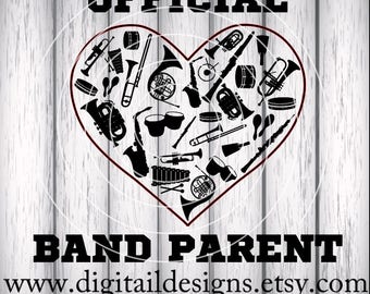 Marching Band SVG - png - eps - fcm - ai - dxf - Instant Download - Commercial Use - Cricut Silhouette File - Band Parent SVG