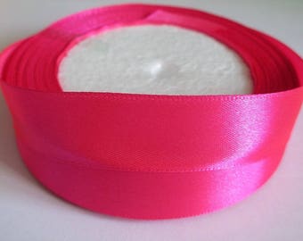 10 m 20mm fuchsia colored satin ribbon