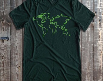 middle earth map t shirt