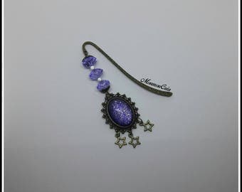 Bookmarks monk purple Nail Polish cabochon.