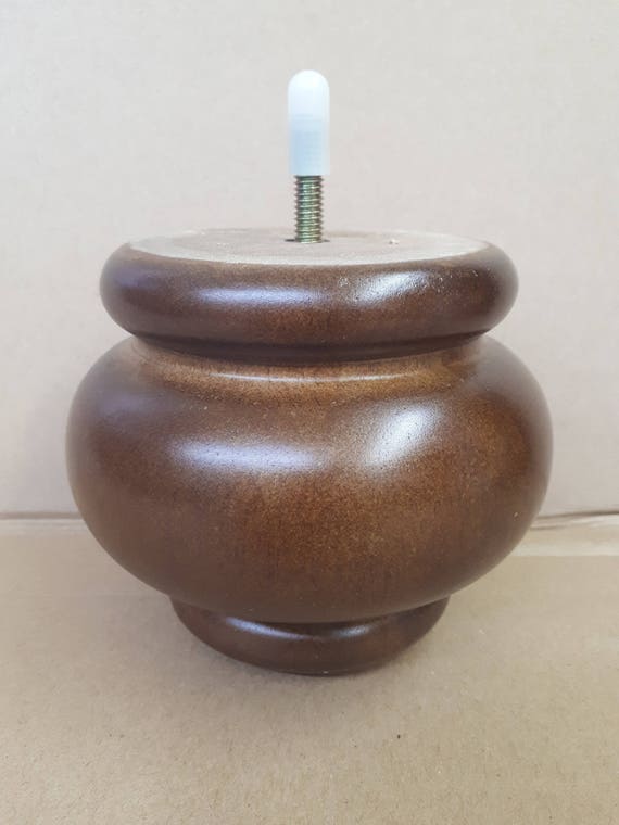 OF18 Furniture Bun Legs Feet Wood Sofa Couch Ottoman Bun Feet