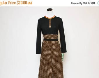 25% OFF Vtg 70s NWT Floral Hippie Boho Groovy Maxi Dress M