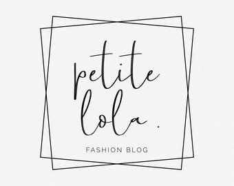 Square logo, Logo design, Blogger logo, Custom logo, Photography logo, Premade logo, Logo design branding, Business logo, Feminine logo