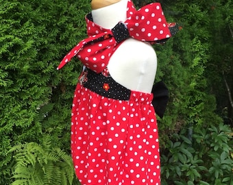 Minnie Mouse Birthday Outfit, Minnie romper, Minnie mouse romper, Disney cake smash, Minnie mouse costume, cake smash outfit, Disney romper