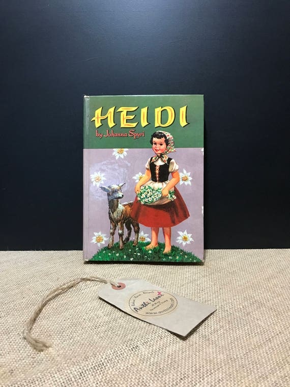 Heidi by Johanna Spyri | Children's Story Book Published by Whitman 1966 | Vintage Children's Classic Fiction | Children's Bedtime Story