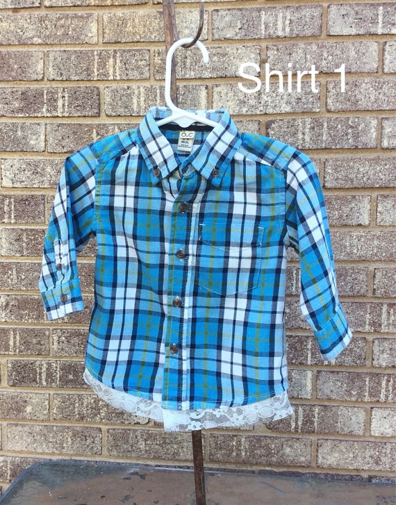 9mths Flannel Top Baby Girl Flannel Shirt Baby Flannel