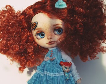 Custom Blythe Dolls For Sale by OOAK custom Blythe with butterfly