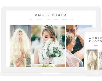 WordPress Theme | Photography Theme | Portfolio Theme | Photography Template | Portfolio Template | Ambre Photo