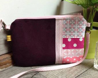 The Pocket Moon, my little plum suede handbag