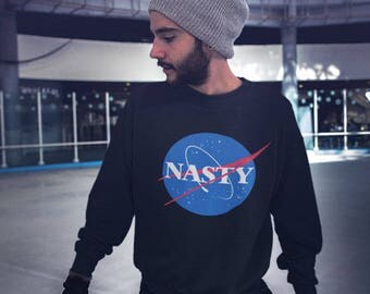 Nasa Sweatshirt Nasty Girl Nasty Woman Gift for Her Space Feminist Feminism Equal Rights Equality Unisex Womens Mens Sweater
