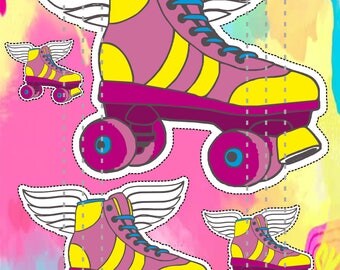 Instant download / Tags I'm Luna / Sticker, Fiesta I'm Luna / birthday girls I'm Luna / Logo Instant Download I'm Luna, party decoration