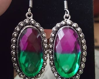 Watermelon Tourmaline Earrings !