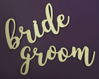 Sturdy Bride Groom Chair Sign Wedding Chair Signs Chair Decorations Wedding Chair Decorations Bride Groom Wedding Chair Signs Rustic Bride